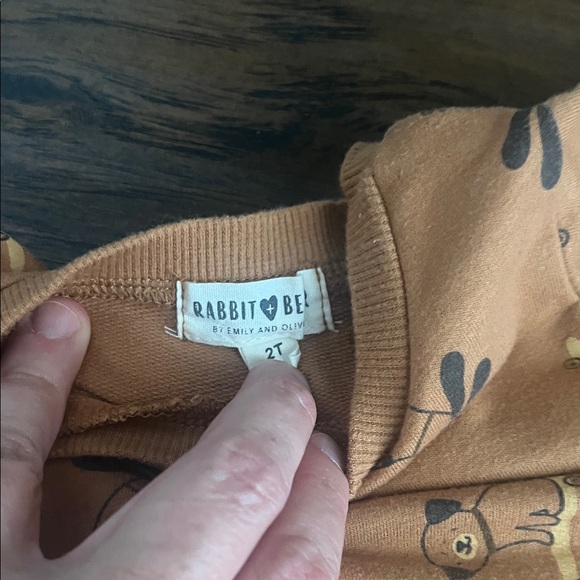 Rabbit and Bear Tan Jogger set - Picture 3 of 6